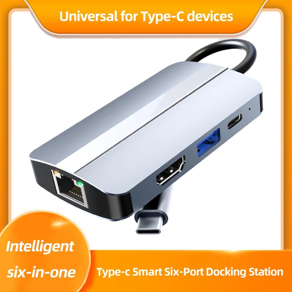 PC ƮϿ USB CŸ , USB 3.0 2.0 ũ ̼, HDMI ȣȯ, 4K, 30HZ, PD87W, SD, TF ī , ̴ Ʈ, 6 in 1